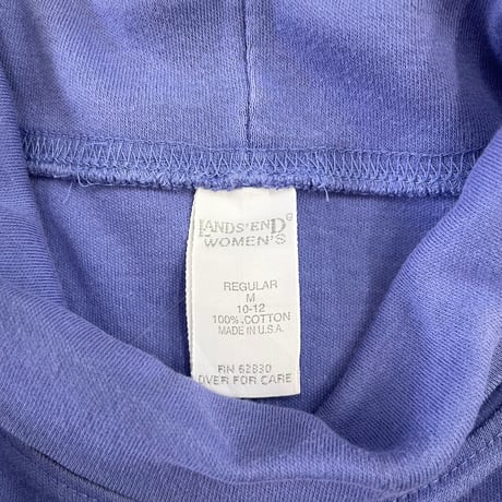 "Women's" 90's LANDS' END High Neck TEE One Piece Mサイズ USA製