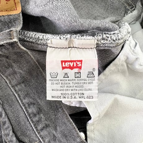 90's Levi's 501 "先染め" Black Denim Pants W34 USA製