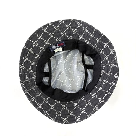 90's OLD STUSSY "Monogram" Bucket Hat L/XL USA製