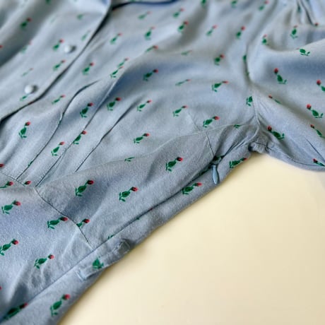 90's～00's PRETTY VACANT Flower Print Rayon One Piece