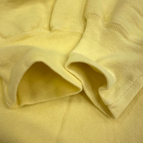 "Rare Color" 80's CHAMPION RW SWEAT Solid Pale Yellow XLサイズ USA製