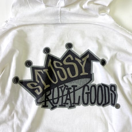 80's～90's OLD STUSSY 黒タグ "Royal Goods" "Tee Parka" Lサイズ USA製