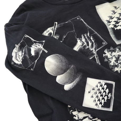 90's ANDAZIA "M.C. Escher Multi" LS Tシャツ Lサイズ USA製