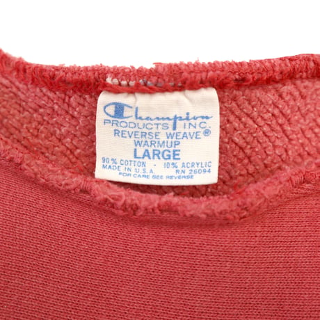 70's CHAMPION RW SWEAT "Hood Cut" Lサイズ USA製