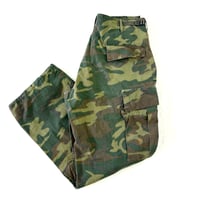 60's US ARMY "ERDL" Jungle Fatigue Pants Medium Regular