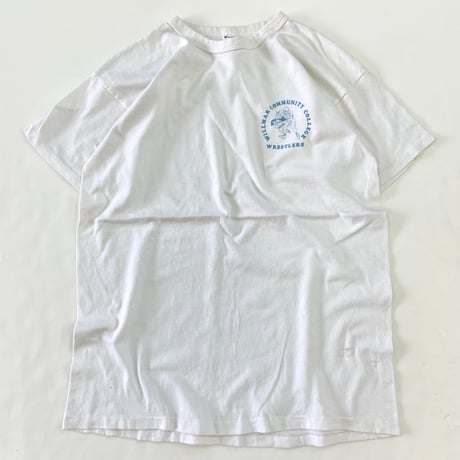 80's CHAMPION "WRESTLERS" 染み込み プリント Tシャツ XLサイズ USA製