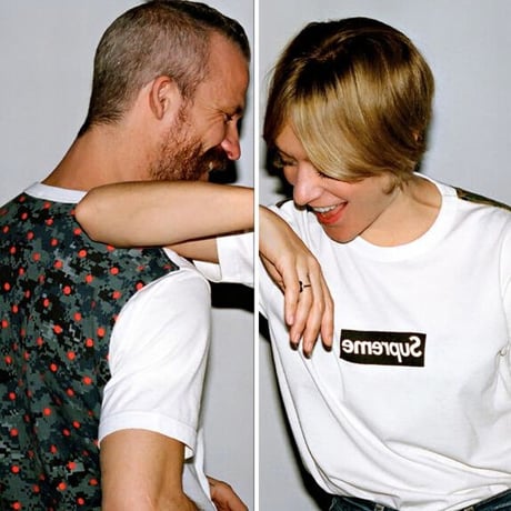 SUPREME×COMME des GARCONS SHIRT "Gusset Shirt" Lサイズ FRANCE製