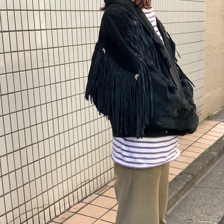 90's～ OUTERBOUND by HMS Suede Leather Jacket
