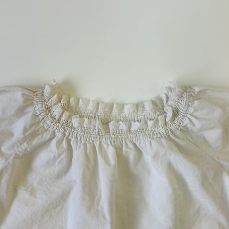 "Women's" 80's～ EURO Vintage Cropped Lace Blouse