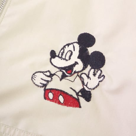 70's WALT Disney "Mickey embroidery" ジャケット パーカー Mサイズ