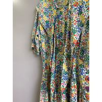 ～90's SILK STUDIO Frower Print Silk One Piece