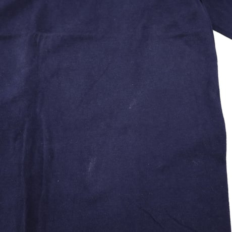80's～ Hanes "Solid Navy" LS Tシャツ XLサイズ USA製