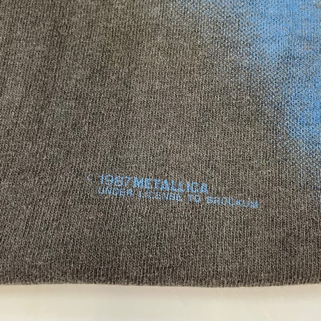 "Super Black Fade" 80’s Metallica "Metal Up Your Ass" "両面" Tシャツ Lサイズ USA製
