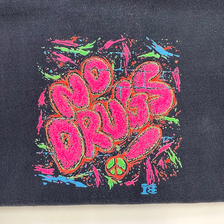 80's SOF Tee "No Drugs☮" "両面" Tシャツ XLサイズ USA製