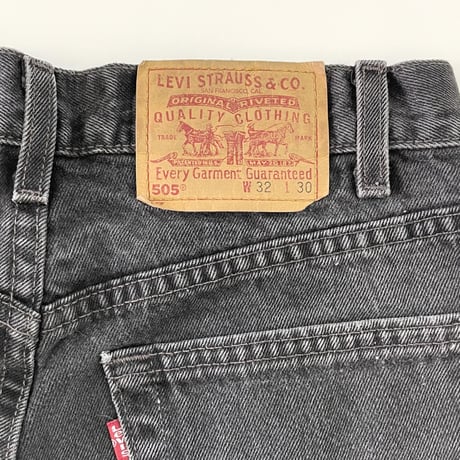 90's Levi's 505 "Super Black" Denim Pants 32×30 USA製