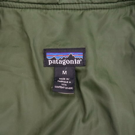 90's Patagonia Fleece Jacket "Synchilla Over Shirt" モスグリーン Mサイズ