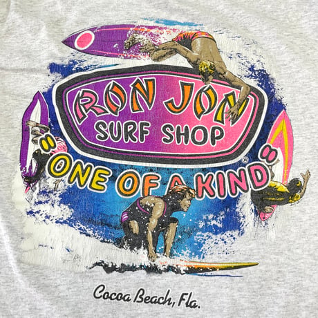 90's～ RON JON 両面 両袖 プリント LS Tシャツ
