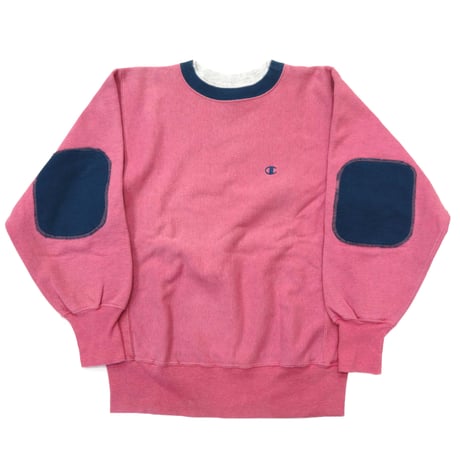 90’s CHAMPION RW SWEAT "エルボーパッチ" Pink Mサイズ USA製