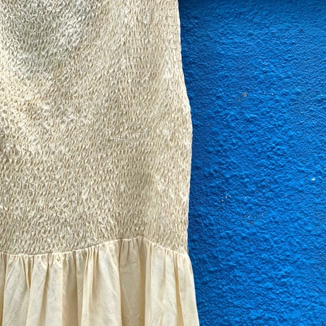 80's～ No Sleeve Rayon One Piece Lサイズ