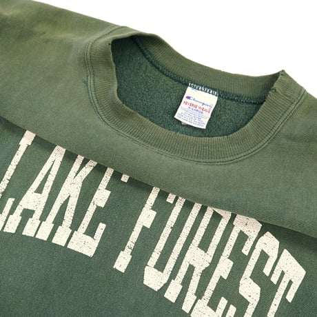90's CHAMPION RW SWEAT "LAKE FOREST" 両面 プリント XLサイズ USA製