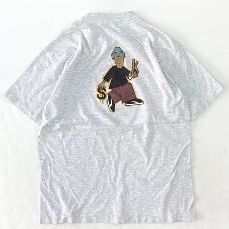 80's～90's OLD STUSSY 黒タグ "Peace and Prosperity" XLサイズ USA製
