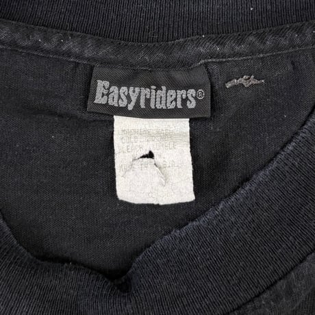 80's Easy Riders "3面" Pocket LS Tシャツ USA製 (fits XL)