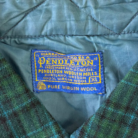 60's Pendleton Wool Plaid BD Shirt XLサイズ