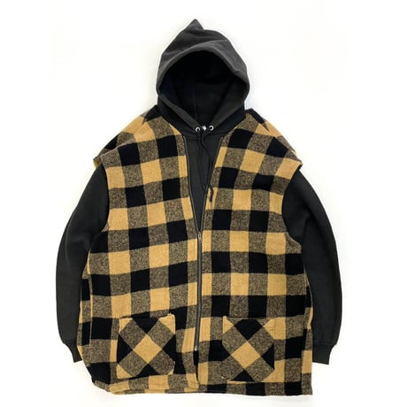 〜90's Discus Solid Sweat Parka "Black" Lサイズ USA製
