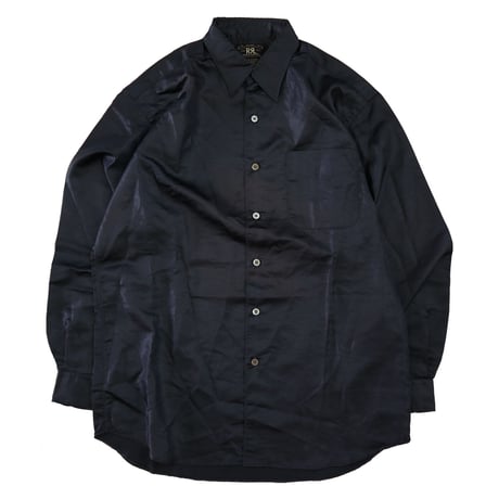 90's Ralph Lauren "RRL" "Solid Black" Nylon Shirt Mサイズ