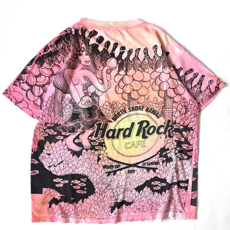 "Special" 80's Hard Rock Cafe "Pin Up All Over Print" Tシャツ Lサイズ USA製