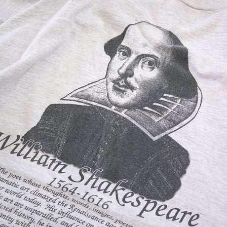 90's～00's unknown "William Shakespeare" 両面 プリント Tシャツ XXLサイズ