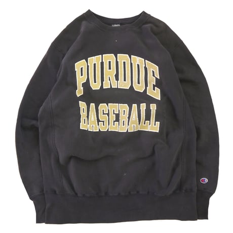 90's CHAMPION RW SWEAT "PURDUE BASEBALL" "Black" XLサイズ USA製