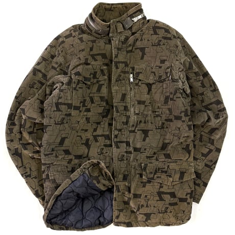 00's STUSSY "M-65 Type" "Quilting Lined" Corduroy Jacket XLサイズ