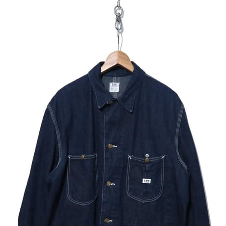 極美品 60's LEE 91-J "真っ紺" Denim Coverall Jacket 42サイズ