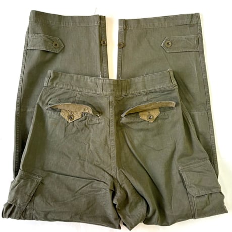 60's French ARMY "M-47" HBT Cargo Pants 21