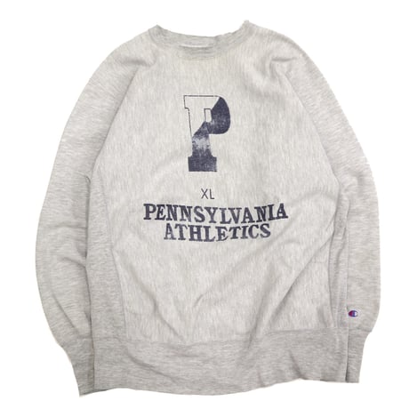 80's CHAMPION RW SWEAT "PENNSYLVANIA" 4段 プリント Grey XLサイズ USA製