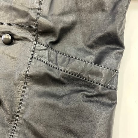 90's～ gross Cow Leather Half Coat