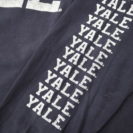 90's DELTA "YALE" 袖プリント LS Tシャツ XLサイズ