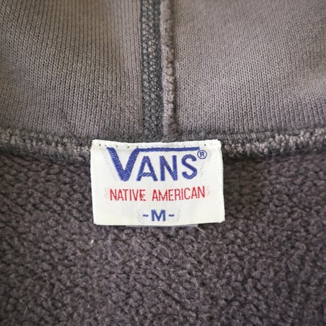 ～90's VANS "Skull Pirate" "OFF THE WALL" 両面 プリント パーカー Mサイズ USA製