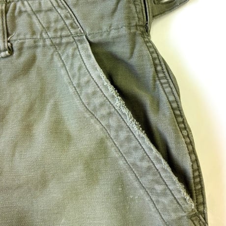 60's US ARMY "Side Adjuster" "Baker Pants" Utility Trousers Large