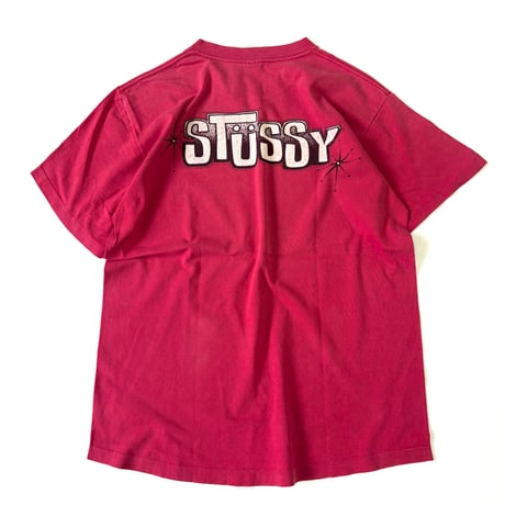 80's～90's OLD STUSSY 黒タグ Tシャツ Lサイズ USA製