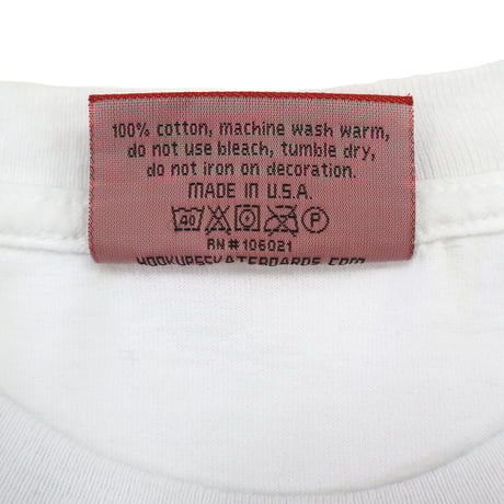 ～00's HOOK UPS skateboards プリント Tシャツ White Lサイズ USA製