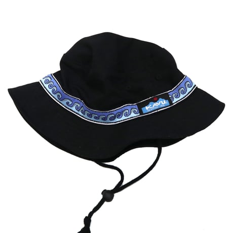 未使用品 15ss STUSSY×KAVU Strap Bucket Hat BLACK