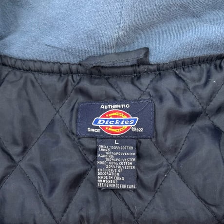 ～00's Dickies "Quilting Lined" F/Z Flannel Shirt Parka Lサイズ