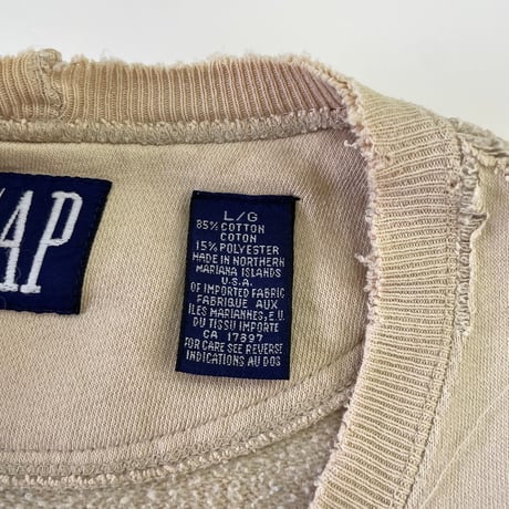 90's OLD GAP "Front V" Solid Sweat Lサイズ