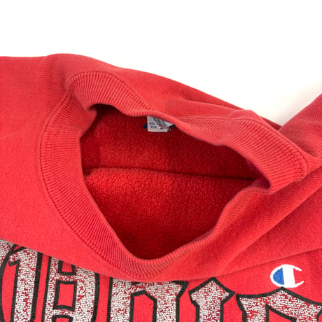 90's CHAMPION RW SWEAT "目刺繍" "OHIO STATE" Lサイズ USA製