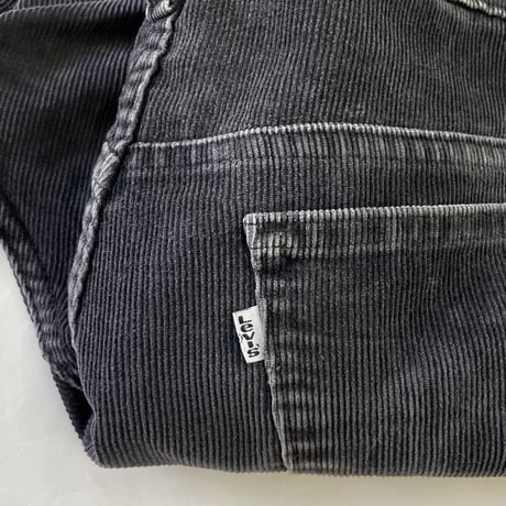 90's Levi's 519 "1558 Black" Corduroy Pants W36 USA製