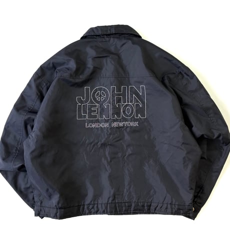 John Lennon "Quilting Lined" Nylon Trucker Jacket LLサイズ