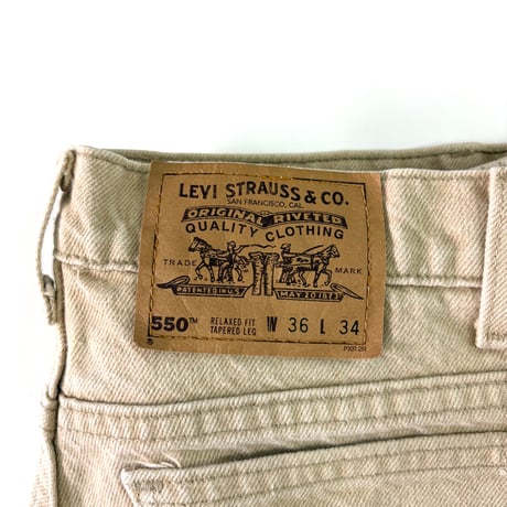 "Rare Color" 90's Levi's 550 Denim Pants W36 USA製