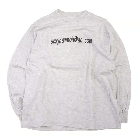 ～90's Hanes "sexydawnoh" 両面 プリント LS Tシャツ Lサイズ